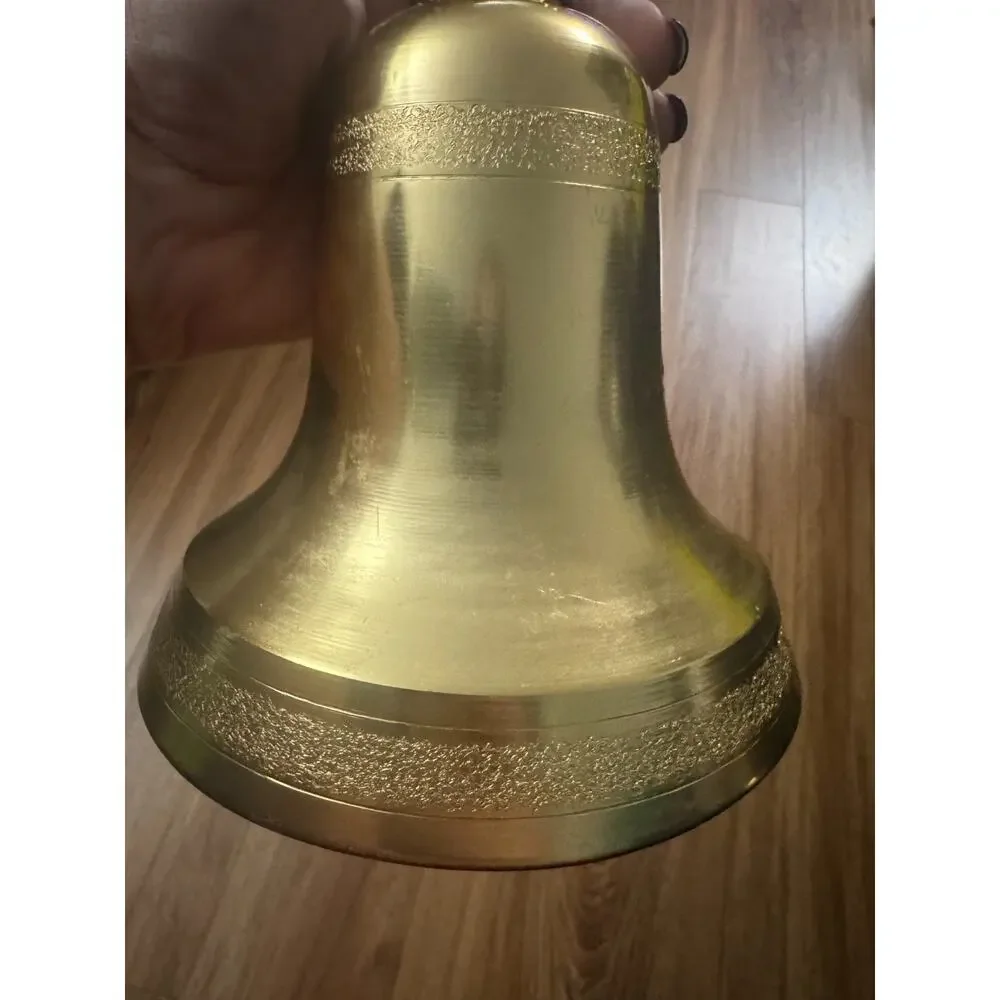 Vintage Musical Christmas Cathedral Bell 60's Japan Pull String 6